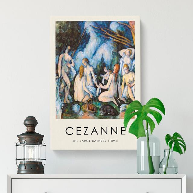 Bathers Vol.7 by Paul Cezanne - Wrapped Canvas Painting East Urban Home Size: 60cm H x 40cm W x 3cm D on Productcaster.