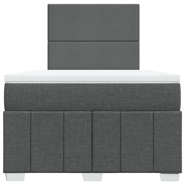 Vidaxl Boxspringbett mit Matratze 17 Stories Farbe: Dunkelgrau on Productcaster.