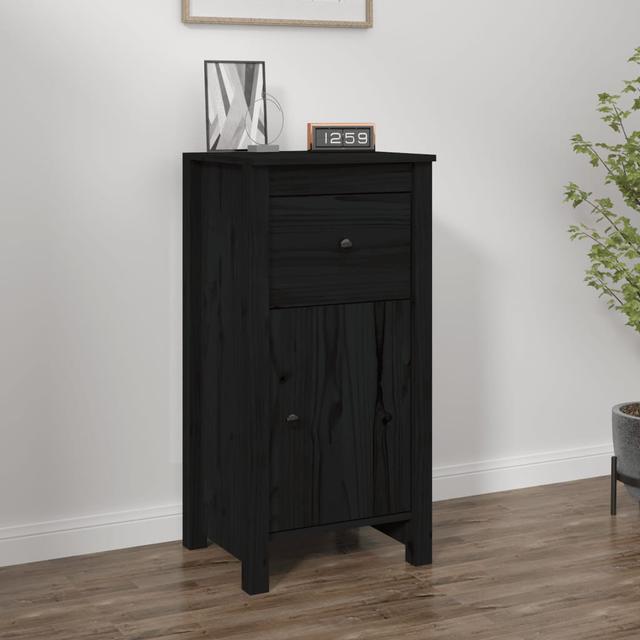 Overkamp 1 - Door Rectangle Accent Cabinet Marlow Home Co. Colour: Black on Productcaster.