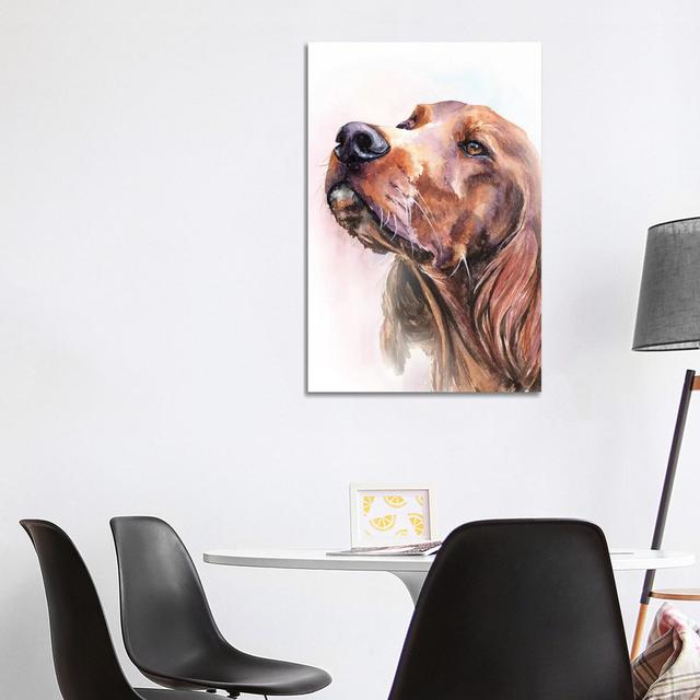 Irish Setter by George Dyachenko - Wrapped Canvas Gallery-Wrapped Canvas Giclée ClassicLiving Size: 101.6cm H x 66.04cm Wx 1.91cm D on Productcaster.