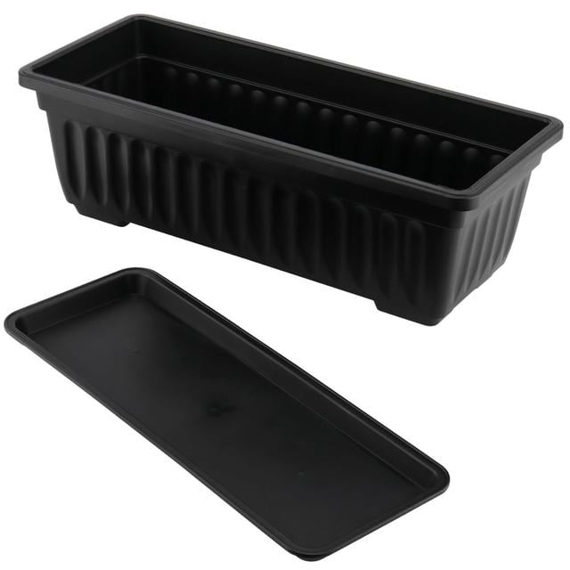 Cebastian Planter Box Dakota Fields Colour: Black on Productcaster.