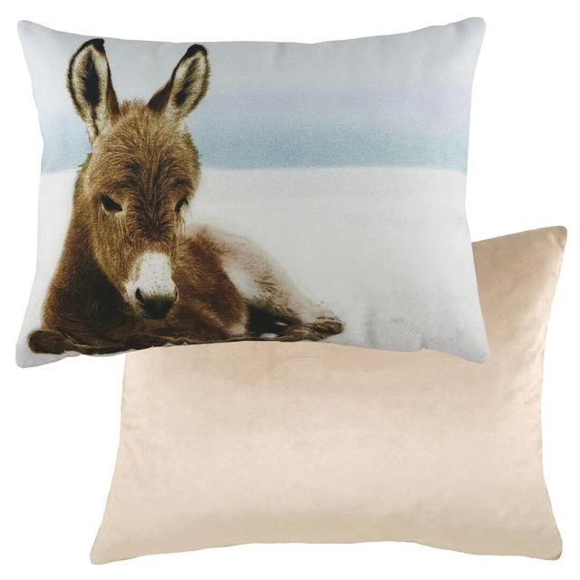 Alica Winter Donkey Cushion with Filling Brambly Cottage Fill Material: Feathers on Productcaster.