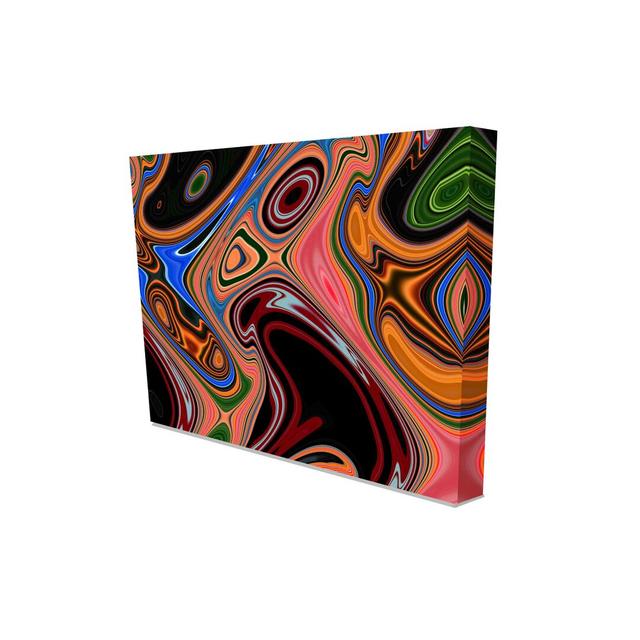 Psychedelic - Wrapped Canvas Graphic Art East Urban Home Size: 77 cm H x 51 cm W on Productcaster.