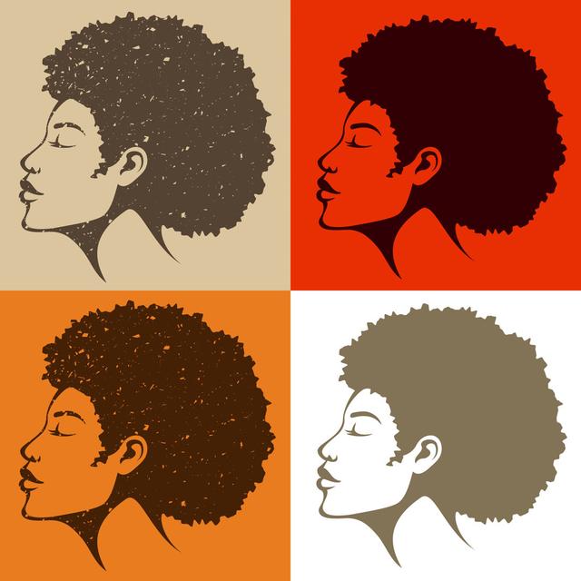 Beautiful African American Woman with Natural Hair - Wrapped Canvas Graphic Art Rosalind Wheeler Size: 122cm H x 122cm W x 3.8cm D on Productcaster.