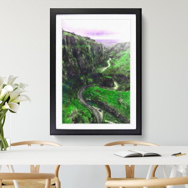 Cheddar Gorge in Somerset - Picture Frame Painting East Urban Home Frame Option: Black Framed, Size: 48cm H x 36cm W x 2cm D on Productcaster.