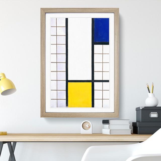 Composition Vol.4 by Theo Van Doesburg - Picture Frame Graphic Art East Urban Home Size: 36cm H x 27cm W x 2cm D, Frame Option: Oak Framed on Productcaster.