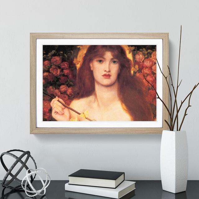 Venus Verticordia by Dante Gabriel Rossetti - Picture Frame Painting East Urban Home Frame Option: Oak Framed, Size: 27cm H x 36cm W x 2cm D on Productcaster.