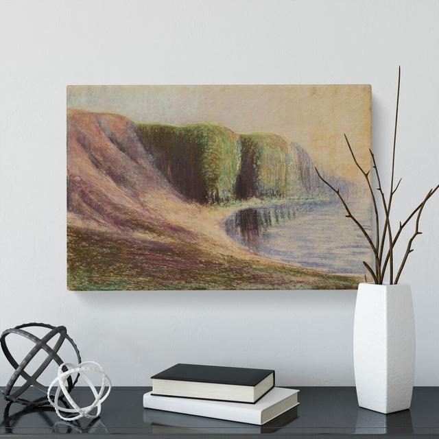 Seashore by Mikalojus Konstantinas - Wrapped Canvas Painting East Urban Home Size: 35cm H x 50cm W x 3cm D on Productcaster.