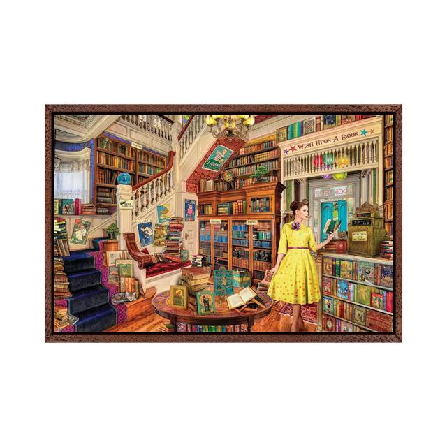 Wish Upon A Bookshop I von Aimee Stewart - Galerie- Giclée auf Leinwand Rosalind Wheeler Format: Klassischer Holzrahmen, Größe: 66,04 cm H x 101,6 cm on Productcaster.