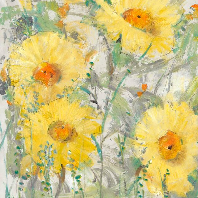 Yellow Bunch II by Tim OToole - Wrapped Canvas Painting Rosalind Wheeler Size: 30cm H x 30cm W on Productcaster.