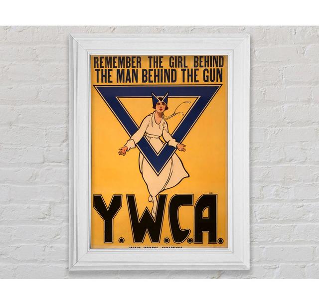 Ywca Framed Print Happy Larry Size: 142.2cm H x 84.1cm W x 8cm D, Format: White Framed Paper on Productcaster.