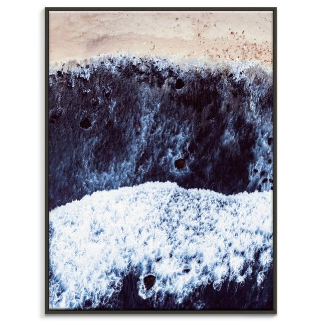 'The Texture of Water' Art Print on Canvas East Urban Home Size: 51cm H x 41cm W, Format: Black Floater Frame on Productcaster.