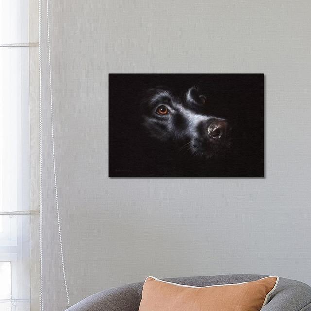 Black Labrador by Rachel Stribbling - Wrapped Canvas Painting 17 Stories Size: 45.72cm H x 66.04cm W x 3.81cm D on Productcaster.