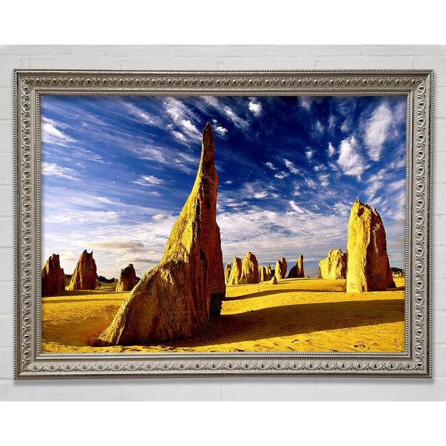 Desert Architecture Skies Framed Print Bright Star Size: 100cm H x 141.4cm W on Productcaster.