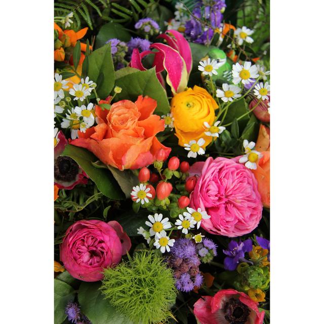 Larysa Mixed Spring Bouquet by Studioportosabbia - Wrapped Canvas Print 17 Stories Size: 46cm H x 30cm W x 3.8cm D on Productcaster.