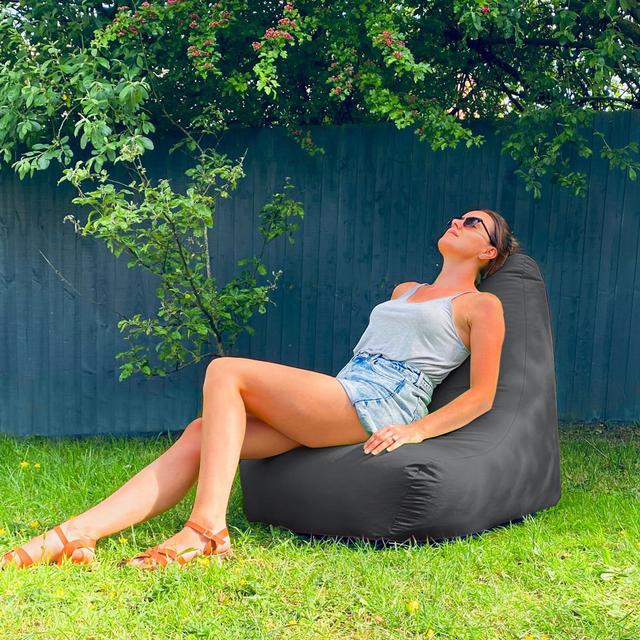 Bean Bag Lounger Isabelle & Max Upholstery Colour: Slate Grey on Productcaster.