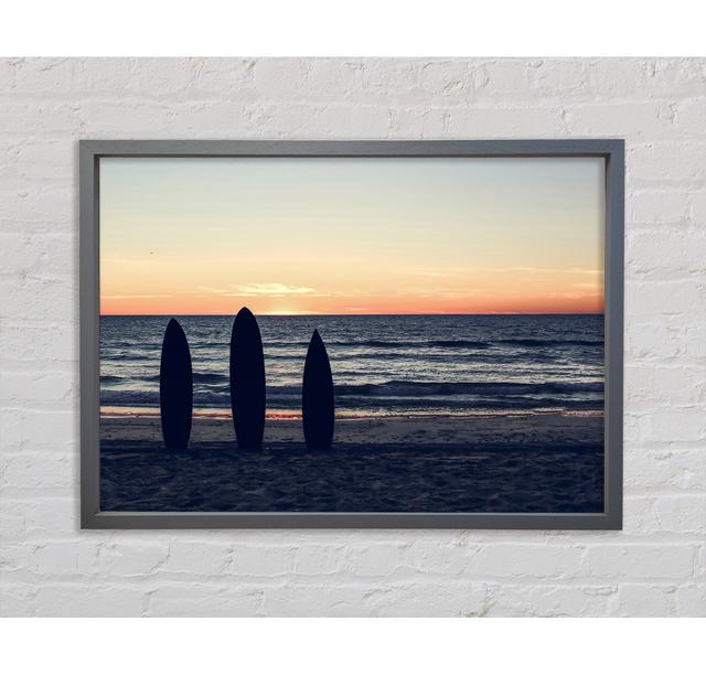 Surfs Up 1 - Single Picture Frame Art Prints on Canvas Bright Star Size: 84.1cm H x 118.9cm W x 3.3cm D on Productcaster.