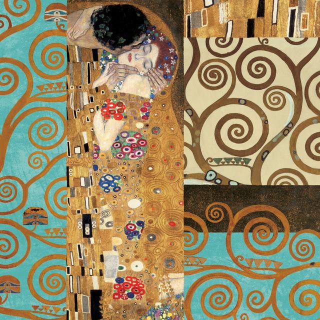 Klimt IV 150¬∞ Anniversary by Gustav Klimt - Wrapped Canvas Art Prints Marlow Home Co. Size: 30cm H x 30cm W on Productcaster.