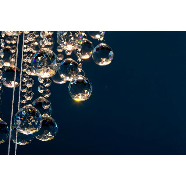 Lighted Crystal Chandelier by Aj_OP - Wrapped Canvas Photograph Latitude Run Size: 51cm H x 76cm W x 3.8cm D on Productcaster.