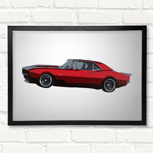 American Classic 1 - Closed Corner Frame Art Prints on Wood Brayden Studio Size: 21cm H x 29.7cm W on Productcaster.