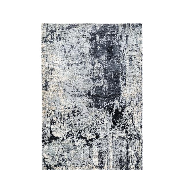 Alezandra Abstract Circular Knotted Grey Area Rug Borough Wharf Rug Size: Rectangle 49cm x 72cm on Productcaster.