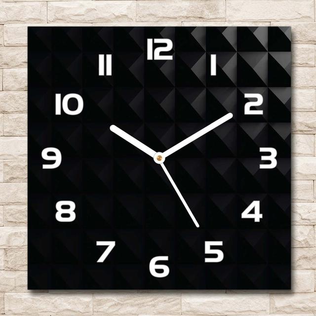 Hideaki Abstraction Background Silent Wall Clock East Urban Home Colour: White/Black on Productcaster.