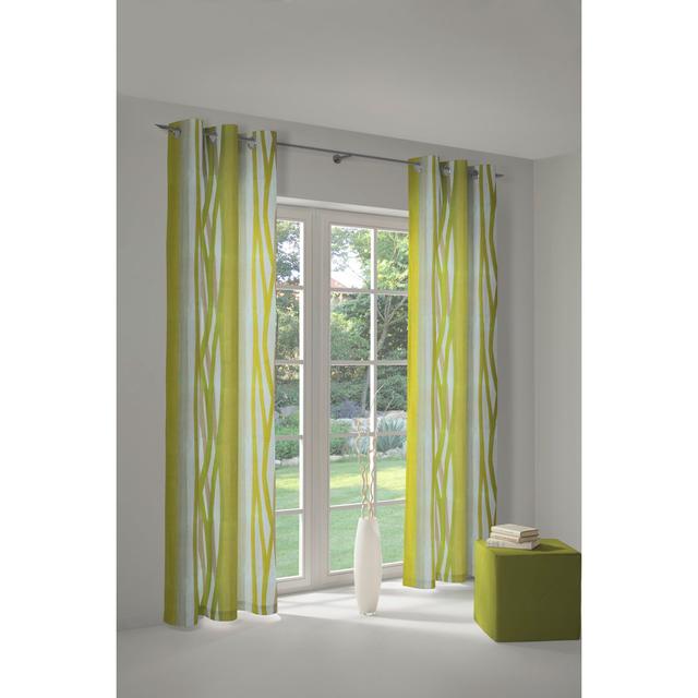 Brecken Pencil Pleat Blackout Curtains (Set of 2) Corrigan Studio Size: 220cm H x 145cm W, Colour: Green, Art der Aufhängung: With pleater tape on Productcaster.