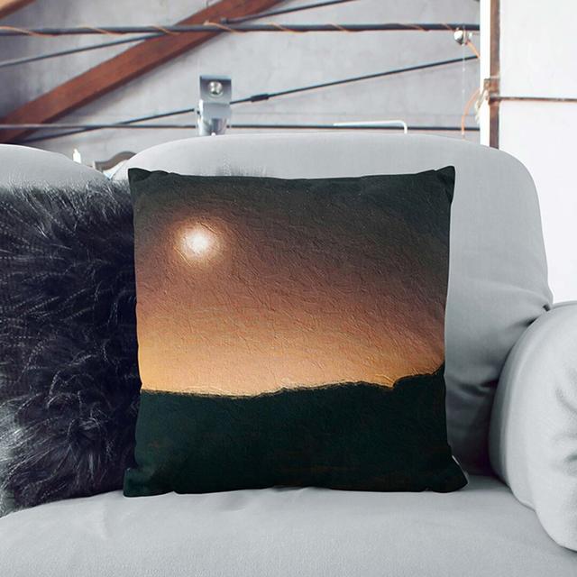 Glow from the Sky Cushion with Filling East Urban Home Backing Colour: Stone, Size: 55cm H x 55cm W x 20cm D on Productcaster.