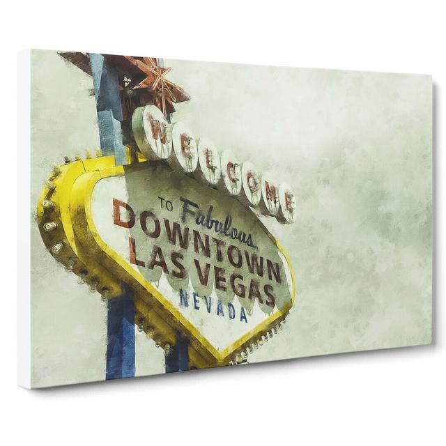 Las Vegas Sign Vol.1 - Wrapped Canvas Graphic Art East Urban Home Size: 40cm H x 60cm W x 3cm D on Productcaster.