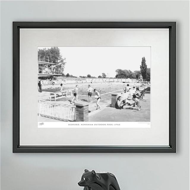 'Bedford, Newnham Outdoor Pool C1960' - Picture Frame Photograph Print on Paper The Francis Frith Collection Size: 45cm H X 60cm W x 2cm D on Productcaster.