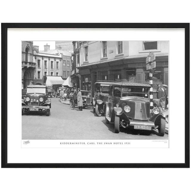 Kidderminster, Cars, The Swan Hotel 1931 - Single Picture Frame Print The Francis Frith Collection Size: 28cm H x 36cm W x 2.3cm D on Productcaster.