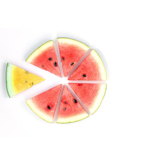 Watermelon Slice by Oat_Phawat - Wrapped Canvas Photograph 17 Stories Size: 61cm H x 91cm W on Productcaster.