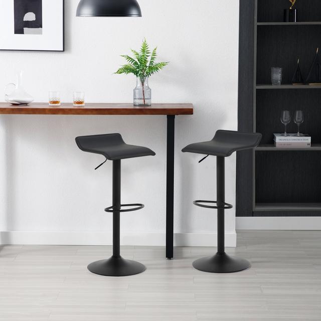 Barhocker Figgers (Set of 2) 17 Stories Seat Colour: Black on Productcaster.