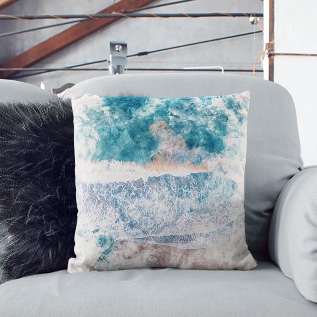 View of Dee Why Beach in Australia Cushion with Filling East Urban Home Size: 55cm H x 55cm W x 20cm D, Backing Colour: Black on Productcaster.