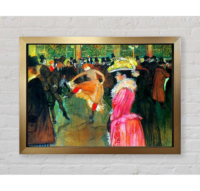 Ball In The Cabaret by Henri De Toulouse-Lautrec - Single Picture Frame Art Prints Bright Star Size: 84.1cm H x 118.9cm W x 3.4cm D on Productcaster.