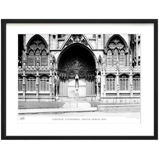 Lincoln, Cathedral, South Porch 1895 - Single Picture Frame Print The Francis Frith Collection Size: 31.5cm H x 38.8cm W x 2.3cm D on Productcaster.