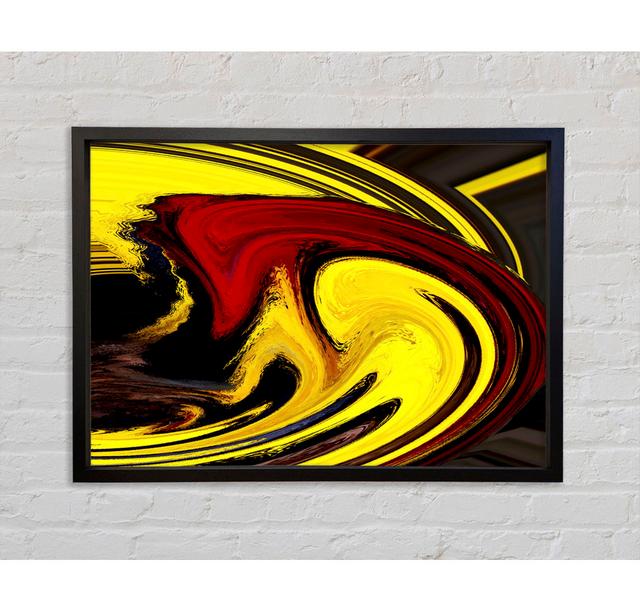 Yellow Energy - Single Picture Frame Art Prints on Canvas Bright Star Size: 84.1cm H x 118.9cm W x 3.3cm D on Productcaster.