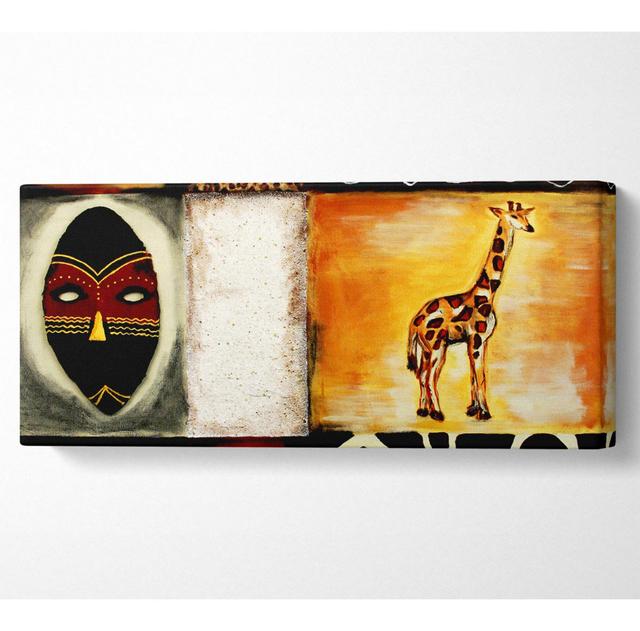 African Tribal - Wrapped Canvas Art Prints Latitude Vive Size: 81.3cm H x 183cm W on Productcaster.