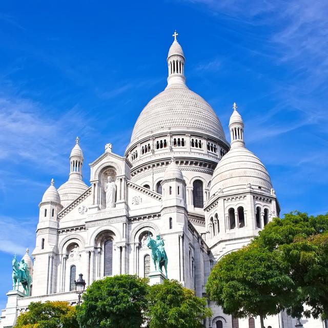 Japhenia The Sacre Coeur In Paris, France - Wrapped Canvas Print Latitude Run Size: 76cm H x 76cm W x 3.8cm D on Productcaster.