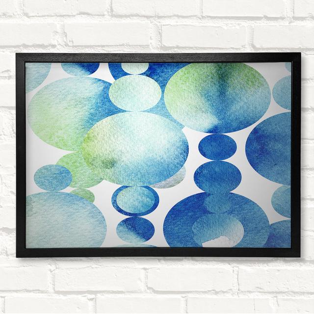 Crystal Blues Framed Print Ivy Bronx Size: 21cm H x 29.7cm W on Productcaster.