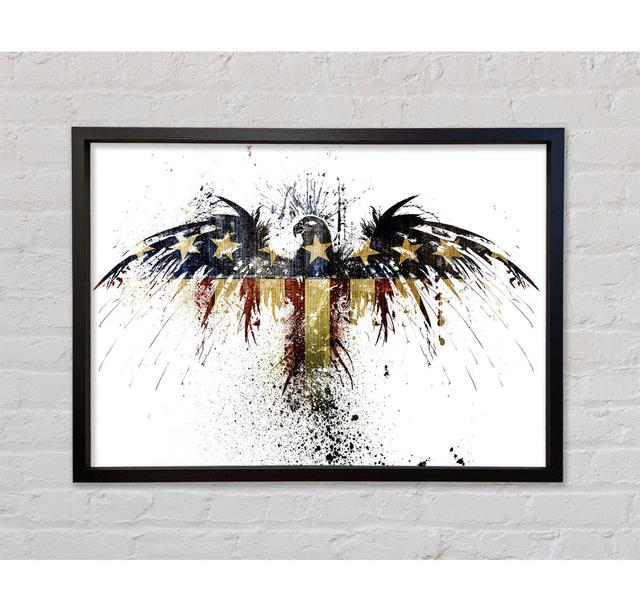 American Eagle 2 - Single Picture Frame Art Prints on Canvas Bright Star Size: 100cm H x 141.4cm W x 3.3cm D on Productcaster.