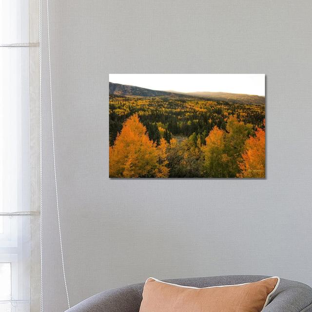 Autumn Sunrise by - Wrapped Canvas Photograph Alpen Home Size: 45.72cm H x 66.04cm W x 3.81cm D on Productcaster.