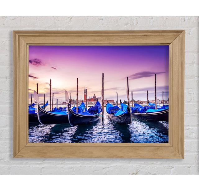 Gondola Line Up 5 - Single Picture Frame Art Prints Bright Star Size: 84.1cm H x 142.2cm W x 8cm D on Productcaster.