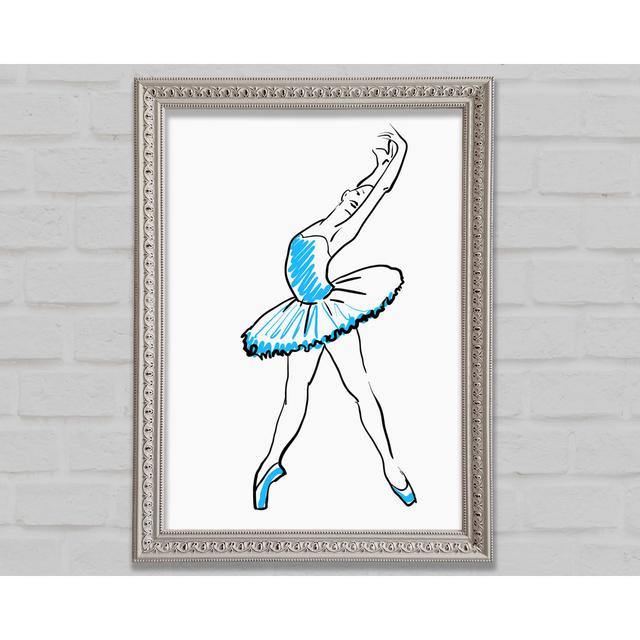 Blaue Ballerina 1 - Einzelner Bilderrahmen Kunstdrucke Bright Star Größe: 141,4 cm H x 100 cm B on Productcaster.