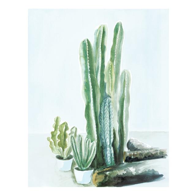 Cactus Plants - Wrapped Canvas Painting Print Gracie Oaks Size: 91cm H x 61cm W x 3.8cm D on Productcaster.