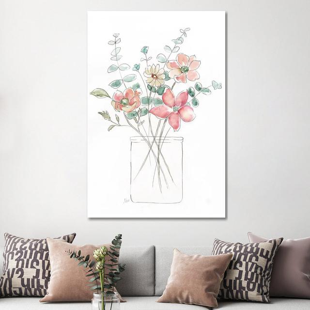 Whimsical Wildflowers I by Nan - Wrapped Canvas Art Prints Ophelia & Co. Size: 152.4cm H x 101.6cm W on Productcaster.