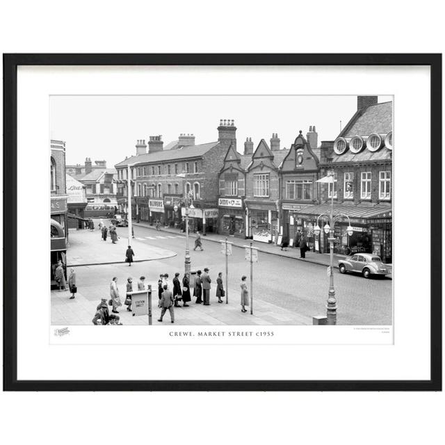 'Crewe, Market Street C1955' by Francis Frith - Picture Frame Photograph Print on Paper The Francis Frith Collection Size: 28cm H x 36cm W x 2.3cm D on Productcaster.