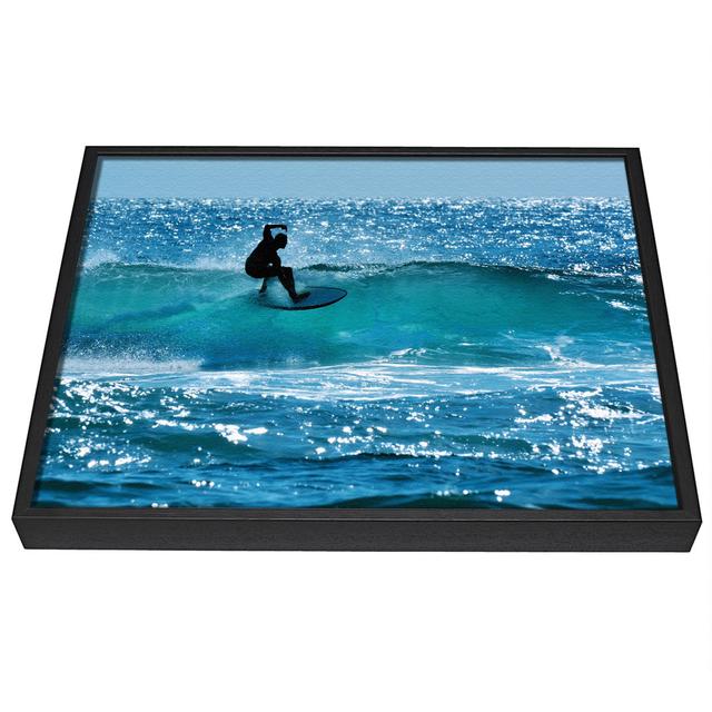 California Surfer - Single Picture Frame Graphic Art on Canvas Highland Dunes Size: 50.8cm H x 81.3cm W x 10cm D on Productcaster.