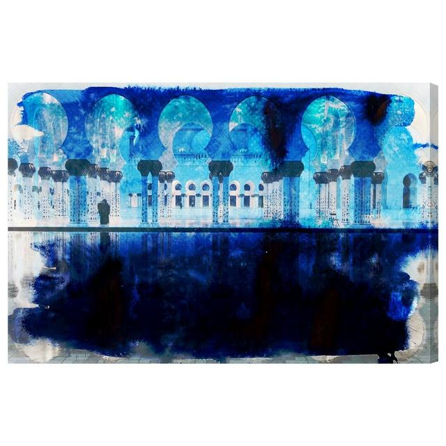 'Mirage Palace in Tangier' Graphic Art on Wrapped Canvas Oliver Gal Size: 41 cm H x 61 cm W x 4 cm D on Productcaster.