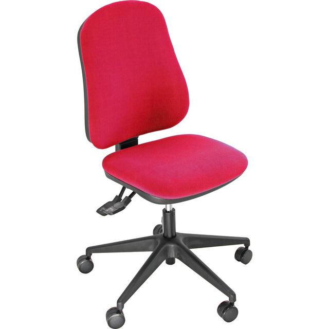 Dreyfus Ergonomic Desk Chair Ebern Designs Upholstery Colour: Red on Productcaster.